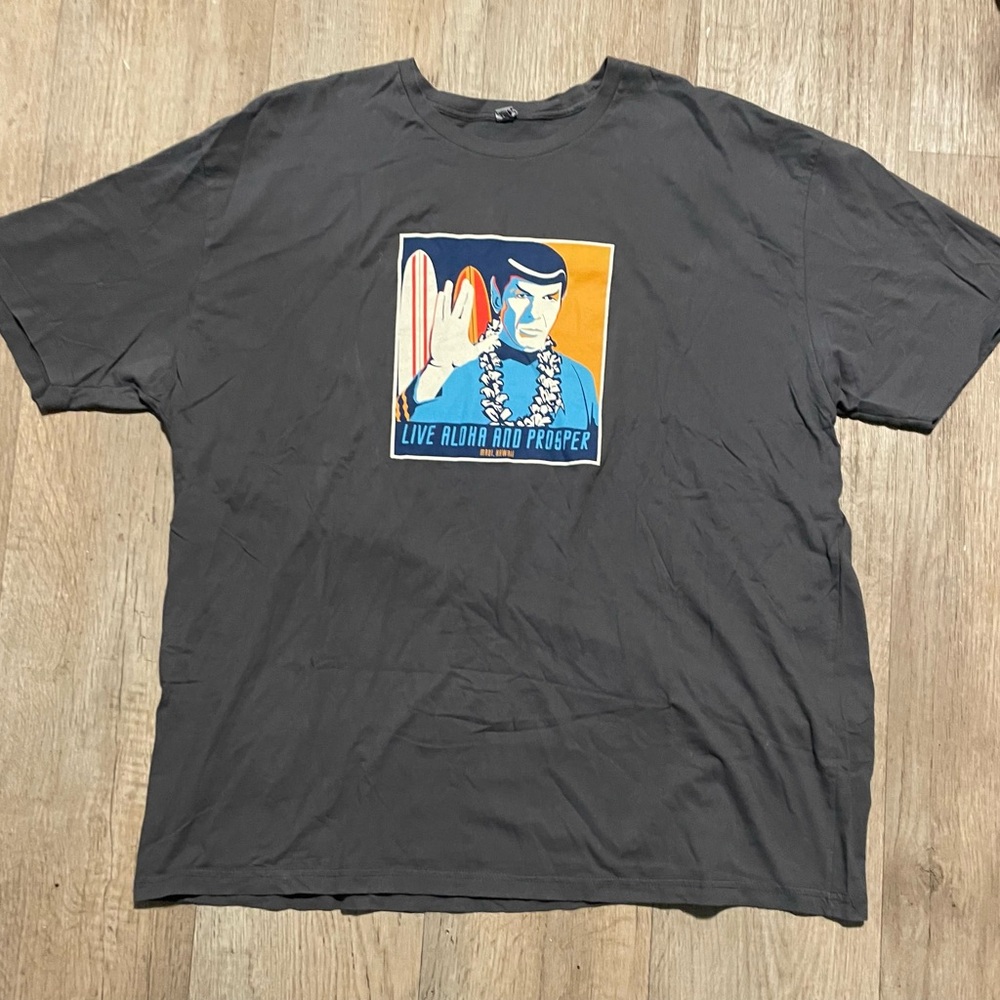 Vintage Spock Star Trek Live Aloha and Prosper Maui Hawaii T-Shirt 3XL